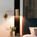 Axya Nordic Copper Long Arm Wall Lamp - Luxury Bedroom & Living Room Light