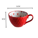 Axyaa Ceramic Breakfast Mug Large Capacity Cute Coffee Cup Home Decor