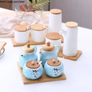 Axya Kitchen Seasoning Bottle Set Salt Shaker with Lid - Leakproof & Stylish Soy Sauce, Vinegar, Household Supplies
