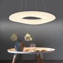 Axyaa White Ring LED Pendant Light for Kitchen Dining Room Decor