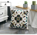 Axyaa Ethnic Style Embroidery Canvas Pillow Cover 45x45cm Square for Sofa Bed
