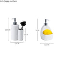 Axya Ceramic Dual Purpose Lotion Bottle & Soap Dispenser for Bathroom