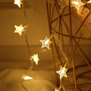 Axyaa Star Fairy Lights Garland: Battery Operated Twinkle String Light for Wedding & Christmas