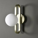 Axyaa LED Wall Light Fixture Glass Metal Modern Home Decor Sconces Hallway
