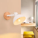 Axyaa White Wall Lights Wooden Lampshade Home Lighting