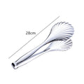 Axyaa Stainless Steel Kitchen Tongs Steak Clamp Long Handle Cooking Utensil