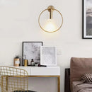 Axyaa Minimalist Line Ring Wall Lamp for Living Room Porch Background Decor