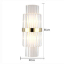 Axyaa Crystal Wall Lamp: Luxe Lighting for Bedroom, Living Room, Staircase, Aisle, Hotel, Bedside