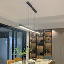 Axya Smart Black Minimalist Chandelier with Remote Control for Dining and Kitchen Tables