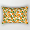 Axyaa Daisy Flower Rectangular Lumbar Cushion Cover for Bedside, Living Room, and Car
