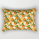 Axyaa Daisy Flower Rectangular Lumbar Cushion Cover for Bedside, Living Room, and Car