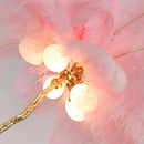 Luxury Nordic Ostrich Feather Floor Lamp by Axyaa: Unique Home Lighting Design