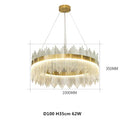 Axyaa Crystal Chandelier Pendant Light Modern Luxury Dining Room Hall Lamp