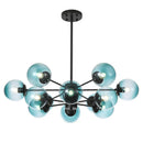 Axya Vintage Industrial Suspension Chandelier for Living Room & Stair: Modern Hanging Light Fixtures