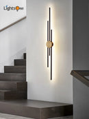 Axya Long Copper Wall Light for Bedroom, Living Room, and TV Background