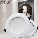 Axyaa LED Downlight Waterproof Spot Light Round Recessed in Silver White Shell