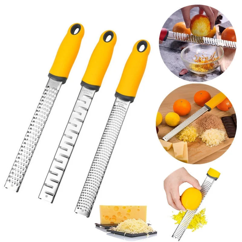 Axyaa Stainless Steel Lemon Cheese Grater Fruit Cutter Grinder Kitchen Tool