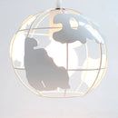 Axyaa Metal Globe Pendant Chandelier: Rustic Industrial Ceiling Light Fixtures
