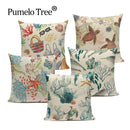Axyaa Ocean Life Pillow Covers for Home Decor