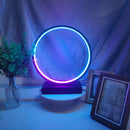 Axyaa Dimmable LED Ring Table Lamp for Home Décor & Bedroom Lighting