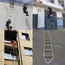 Axyaa Wooden Rope Ladder: Home & Outdoor Rescue Climbing Rungs - 5M Soft Steps