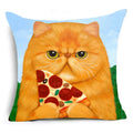 Cartoon Cat Pet Pillow Cover for Home Sofa Decor by Axyaa
