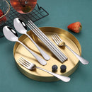 Axyaa Stainless Steel Cutlery Set Boxed - Perfect for Camping, Travel, and Hiking