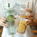 Axyaa Kawaii Bubble Tea Insulated Bottle with Straw: BPA-Free Sparkling Drinkware for Girls