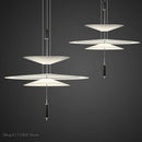 Axya Minimalist LED Pendant Light for Modern Living, Dining, Kitchen - White Chandelier
