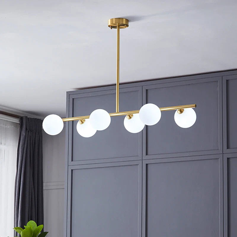 Axya Brass LED Pendant Lights - Modern Indoor Lighting for Home Decor