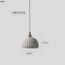 Axyaa Nordic Ceramic Pendant Lamp Modern Japanese Style Copper Hanging Light