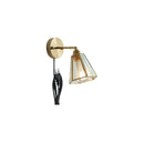 Axyaa Copper LED Glass Wall Sconce Nordic Modern Light