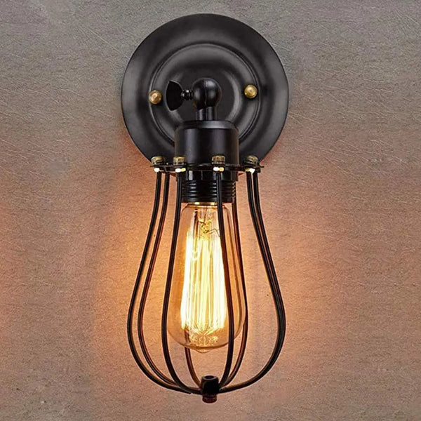 Axya Industrial Wall Lamp: American Indoor Sconce Lighting for Bedroom Home Decor