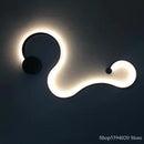 Axyaa Snakelike LED Wall Lamp for Living Room Bedroom Lighting