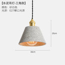 Axyaa Industrial Edison Pendant Lights for Bedroom Dinning Room Cafe - Cement Finish
