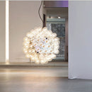 Axyaa Nordic Glass Bubble Lamp - LED Hanging Light for Home Décor