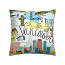 Axyaa Nordic Linen Graffiti Cushion Cover for Sofa Decoration
