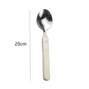 Axyaa Stainless Steel Ivory White Handle Cutlery Set for Home Dining