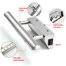 Axyaa 7W LED Bathroom Wall Light with Switch - Stainless Steel Makeup Mirror Fixture