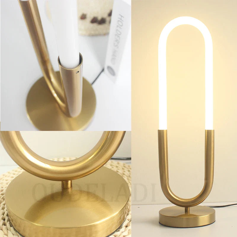 Axya LED Table Lamp - White Silicone Tube Light