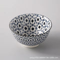 Axyaa Wind Ceramic Salad Bowl Set - Stylish Threaded Rice Bowls for Home