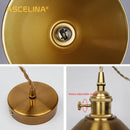 Axyaa Vintage Nordic Pendant Lamp with Led Bulb and Switch