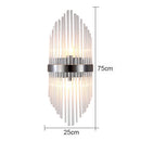 Axyaa Elegant Crystal Wall Lamp for Bedroom Living Room Staircase Aisle Hotel Lighting