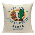 Axyaa Cactus Desert Decor Pillow Covers Scenery Floral Cushion Case