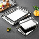 Axyaa Stainless Steel Food Storage Tray for Restaurant, Kitchen Utensils