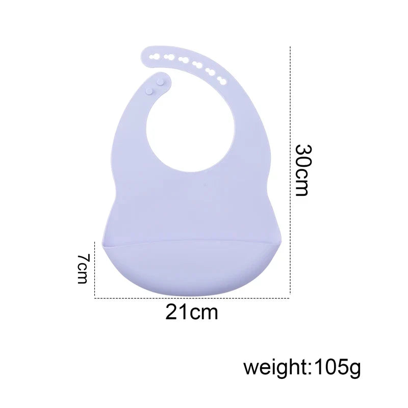 Axya Silicon Baby Bib Waterproof Cartoon Dinosaur Printgender Neutral