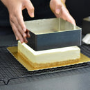 Axyaa Stainless Steel Tiramisu Mousse Cake Mold Kitchen Baking Tools