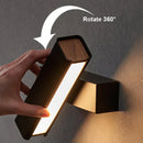 Axyaa Nordic Rotating Wall Lamp, Modern Minimalist LED Bedroom Lighting