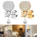 Axya Crystal Wall Sconce E14 Bedside Lamp for Home Living Room Bedroom