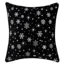 Axyaa Snowflake Flocked Cushion Cover 40x40 50x50